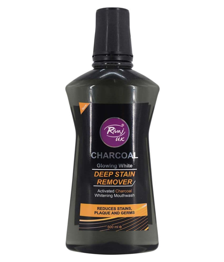 Rivaj UK 500Ml Stain Remover Charcol Mouth Wash
