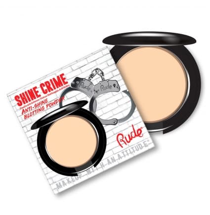 RUDE Shine Crime Anti-Shine Blotting Powder - Banana