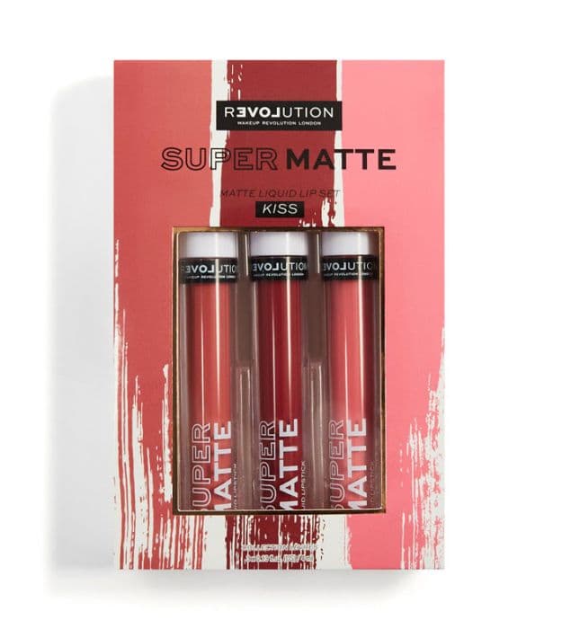 Revolution Relove Supermatte Liquid Lip Set Kiss