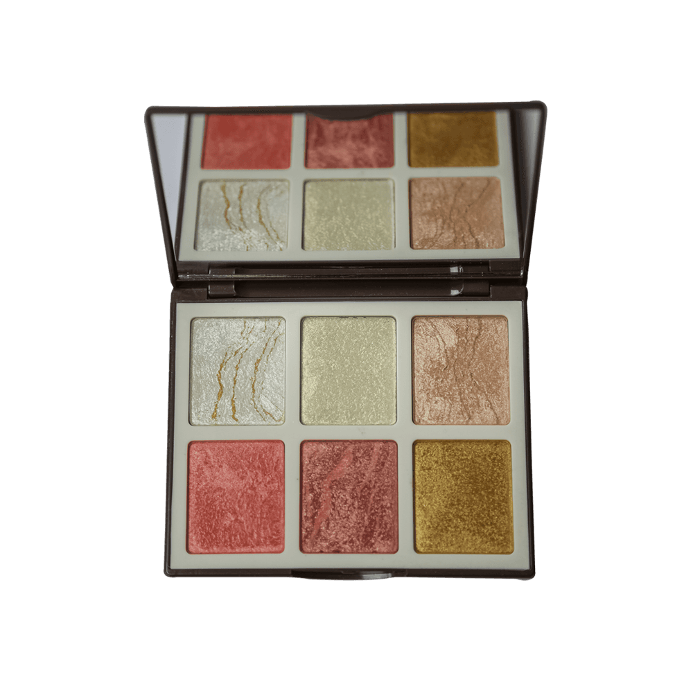 Sweet Face 6 Colour Glow Baked Highliter Kit