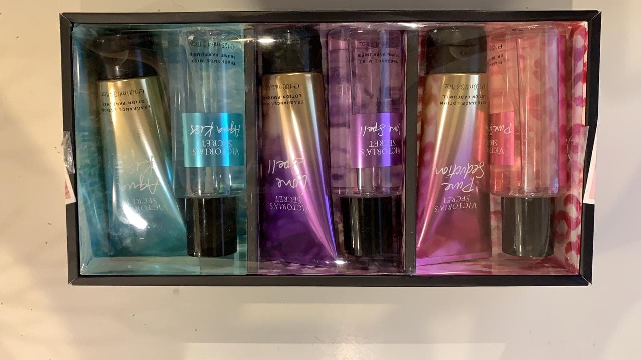 Victoria's Secret Perfume & Lotion Set of 6 (Mist me,Layer me)
