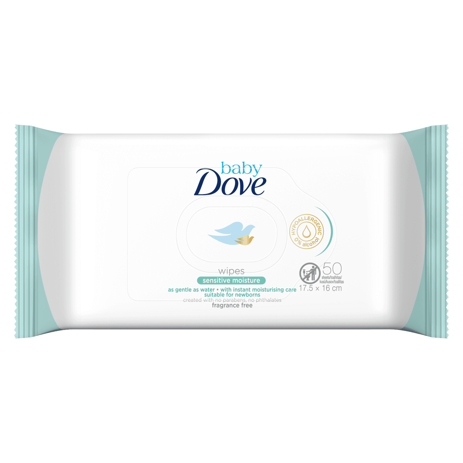 Dove Baby Sensitive Moisture Fragrance Free Baby Wipes